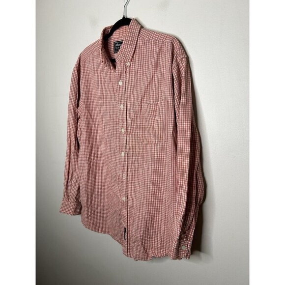 Abercrombie & Fitch Shirt Mens Red Plaid Button Down Long Sleeve Size Medium - Picture 4 of 9
